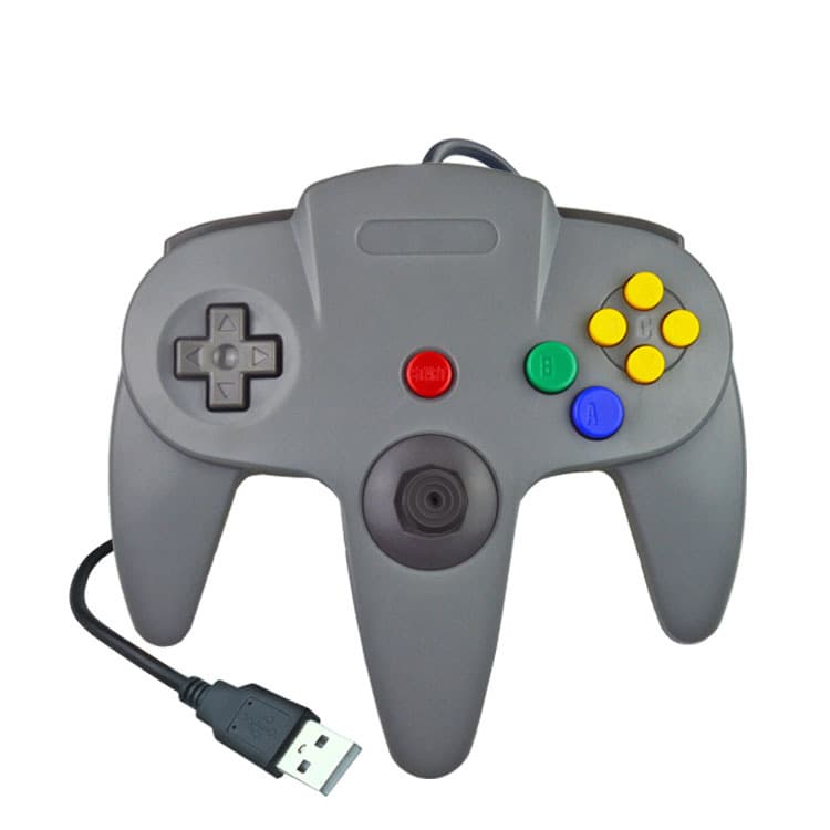 Nintendo N64 shape PC wired controller USB wired controller compatible with MAC system 10