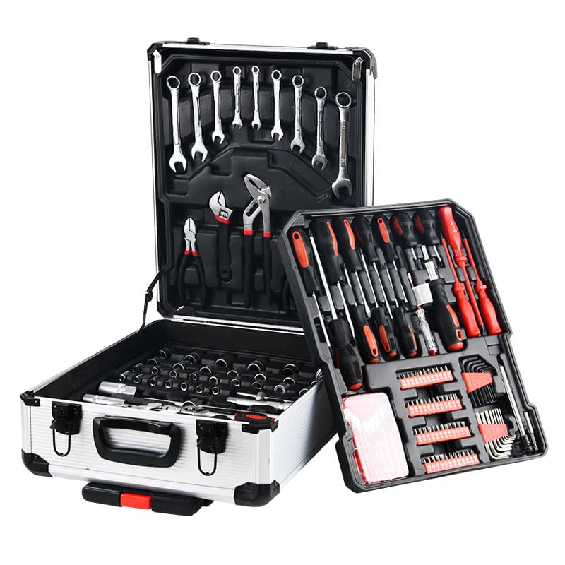 Household hardware tool box repair manual combination tool auto repair socket wrench screwdriver cross-border gift box set 6