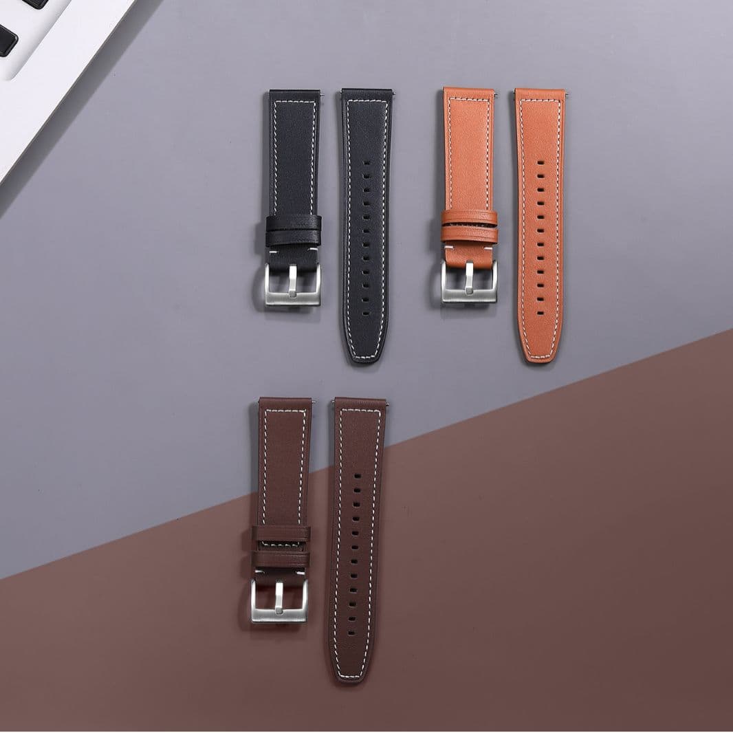 Ready stock suitable for Huawei watch strap, first-layer cowhide Watch GT3 Pro smart watch bracelet watch strap 3