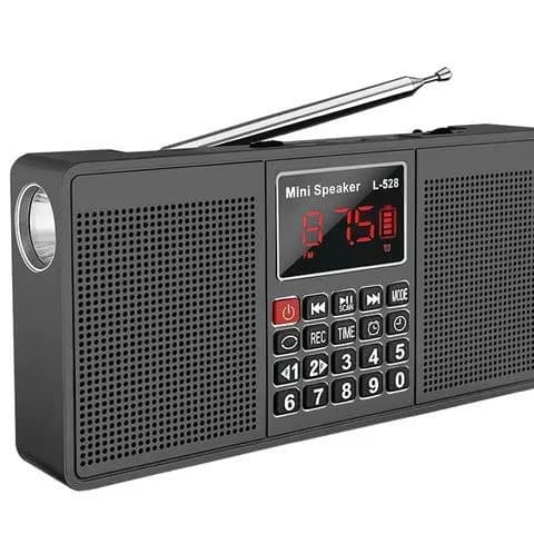 Cross-border exclusive L-528 Bluetooth speaker stereo card radio flashlight MP3 player portable 4