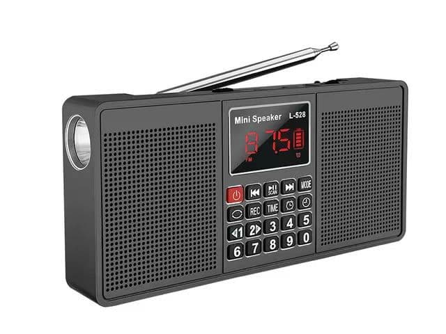 Cross-border exclusive L-528 Bluetooth speaker stereo card radio flashlight MP3 player portable 7
