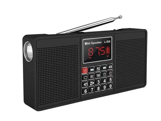 Cross-border exclusive L-528 Bluetooth speaker stereo card radio flashlight MP3 player portable 9