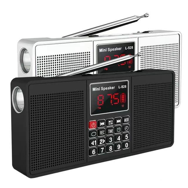 Cross-border exclusive L-528 Bluetooth speaker stereo card radio flashlight MP3 player portable 1