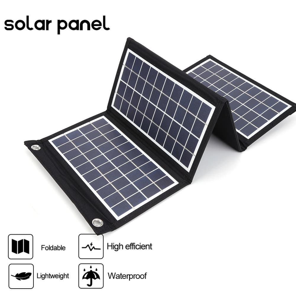 20W 5V Solar Folding Bag Charger Solar Outdoor Mobile Power Charging Board Dual USB 2