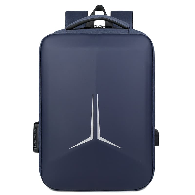 Anti-theft waterproof business bag men's laptop bag 15.6-inch motorcycle shaped luminous large capacity backpack 6