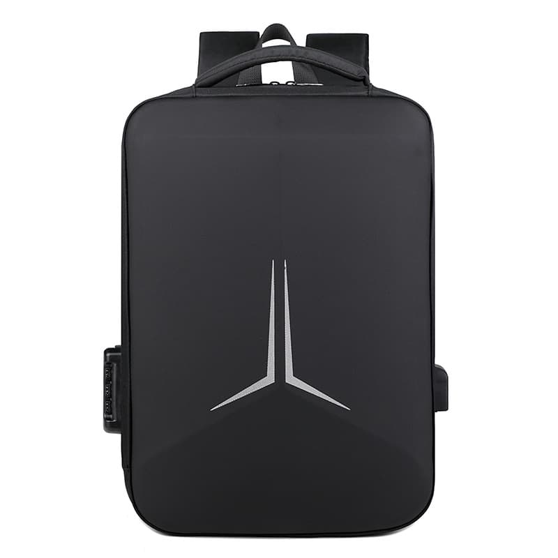 Anti-theft waterproof business bag men's laptop bag 15.6-inch motorcycle shaped luminous large capacity backpack