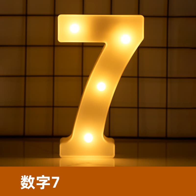 Letter lamp happy birthday scene layout decorative letter plate trunk Chinese Valentine's Day surprise proposal atmosphere light 10