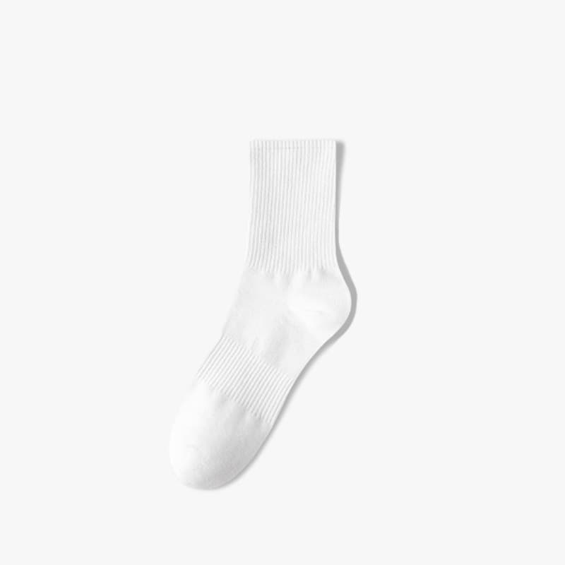 Zhuji socks men's spring and summer thin mid-calf sports socks sweat-absorbent deodorant antibacterial long pure cotton socks for women wholesale 6