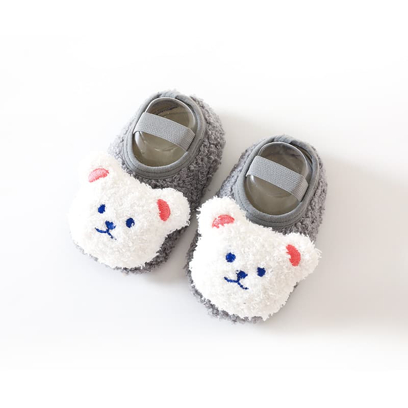 Floor socks baby baby shoes autumn and winter children's men's velvet thickened anti-slip soft bottom toddler home pure cotton newborn 7