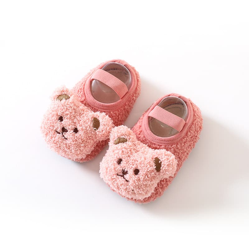 Floor socks baby baby shoes autumn and winter children's men's velvet thickened anti-slip soft bottom toddler home pure cotton newborn 8