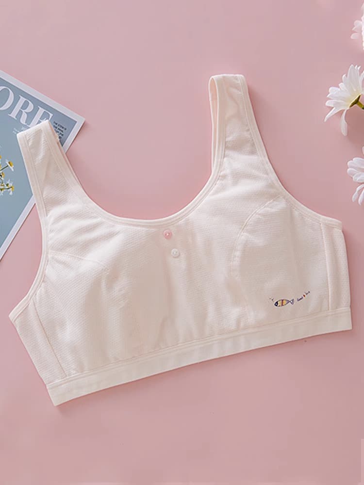 Girls' underwear development period small vest female students older children pure cotton girls children junior high school students 13-year-old girls bra 9