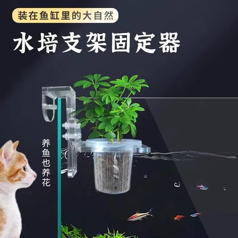 Yamazaki laurel planting cup water grass cup water grass hydroponic wall-mounted planting basket fish tank decoration landscaping accessories 5