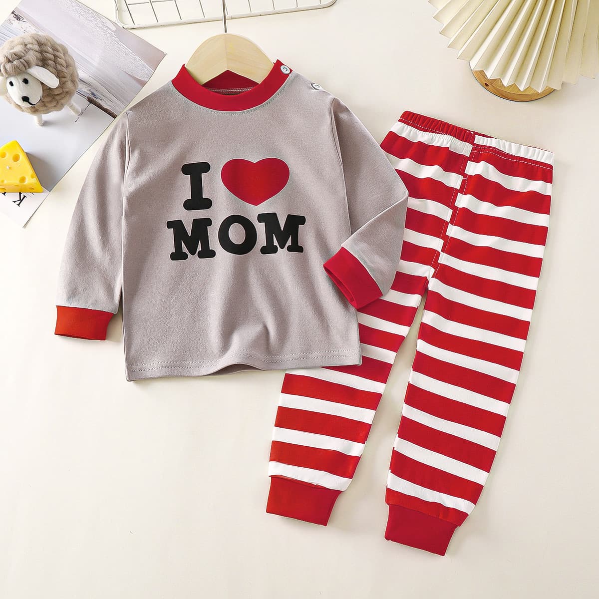 Children's Autumn Clothes and Autumn Pants Sets Baby Cotton Autumn Baby Underwear Girls Boys Children's Cartoon Warmth 4