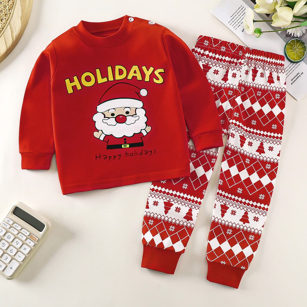 Children's Autumn Clothes and Autumn Pants Sets Baby Cotton Autumn Baby Underwear Girls Boys Children's Cartoon Warmth 8