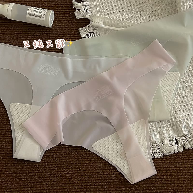 Air ultra-thin cool leather thong ~ mulberry silk bottom crotch is pure and sexy hot girl fitness yoga women's underwear wholesale 4