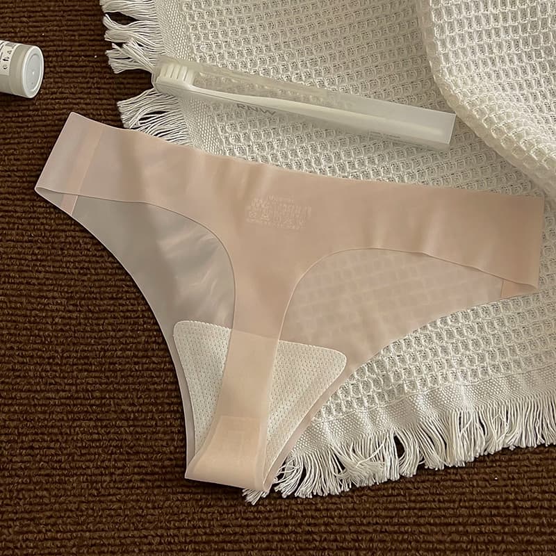 Air ultra-thin cool leather thong ~ mulberry silk bottom crotch is pure and sexy hot girl fitness yoga women's underwear wholesale 9