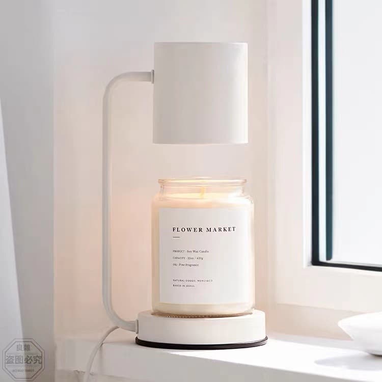 Fragrance wax lamp Nordic fireless scented candle lamp bedside table lamp bedroom atmosphere lamp melt candle lamp night light 3