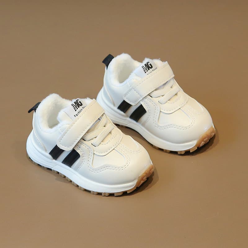 Soft-soled non-slip baby toddler shoes for autumn and winter, baby boy's sneakers, color-blocked Velcro girls' shoes, wholesale price 8