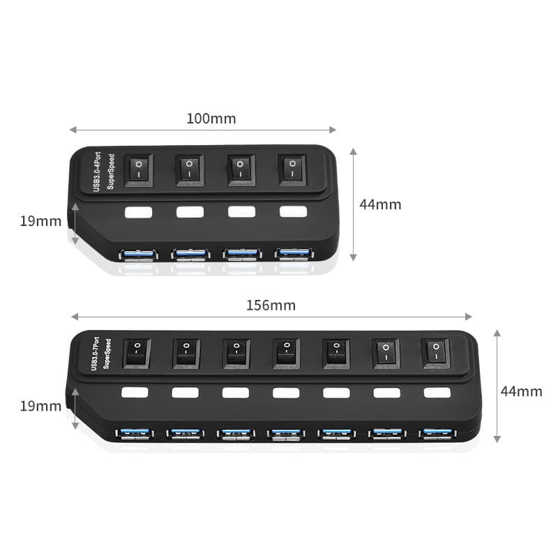 3.0 usb splitter one to four 3.0 HUB hub with switch 4-port computer splitter docking station 7