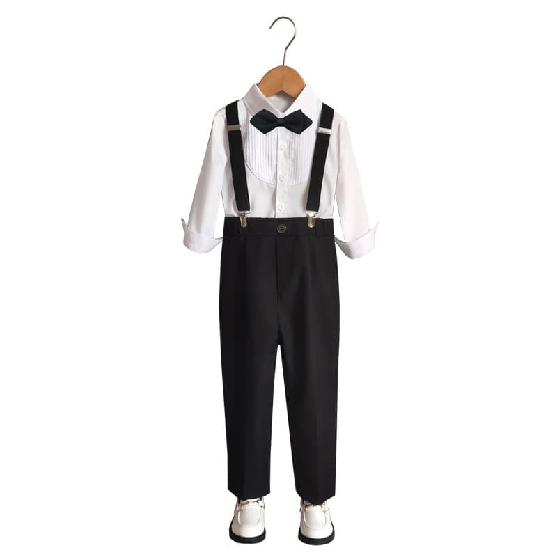 Children's Overalls Suit Small Suit Suit Boy Baby Performance Dress Flower Girl Wedding Party Gentleman Children's Clothing 6