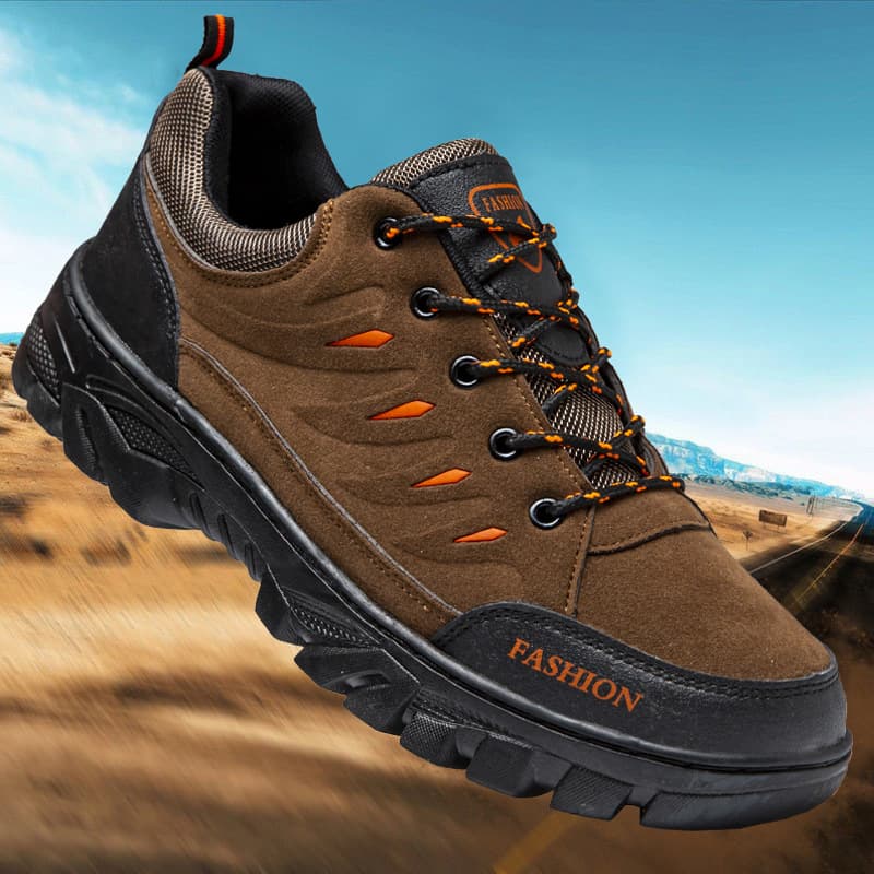 Cross-border mountaineering men's shoes new outdoor round-toe flat-heeled casual shoes men's trendy warm and comfortable cold-stick mountaineering shoes 2
