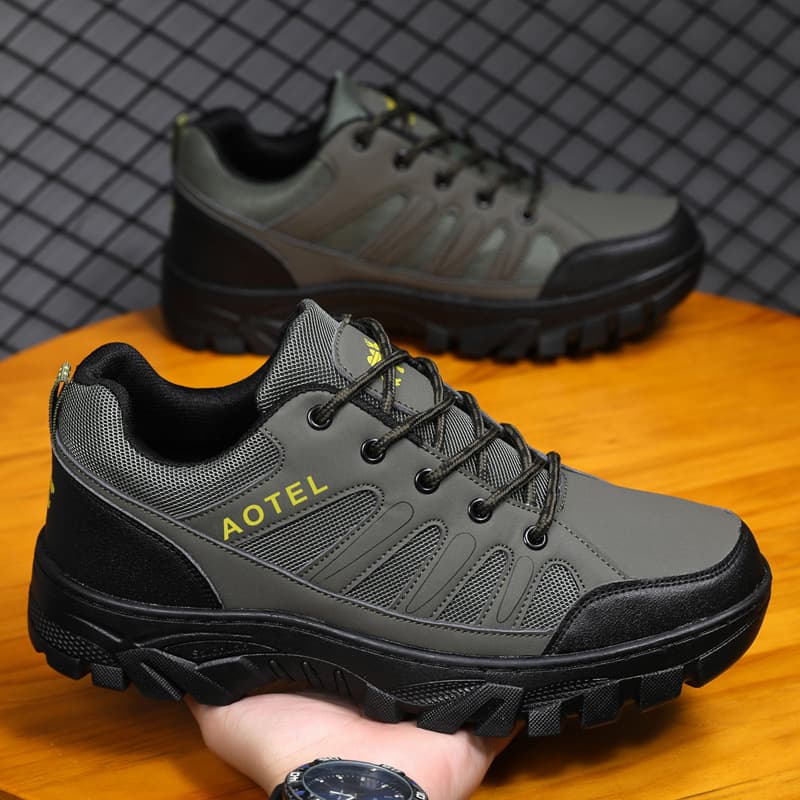 Cross-border mountaineering men's shoes new outdoor round-toe flat-heeled casual shoes men's trendy warm and comfortable cold-stick mountaineering shoes 10
