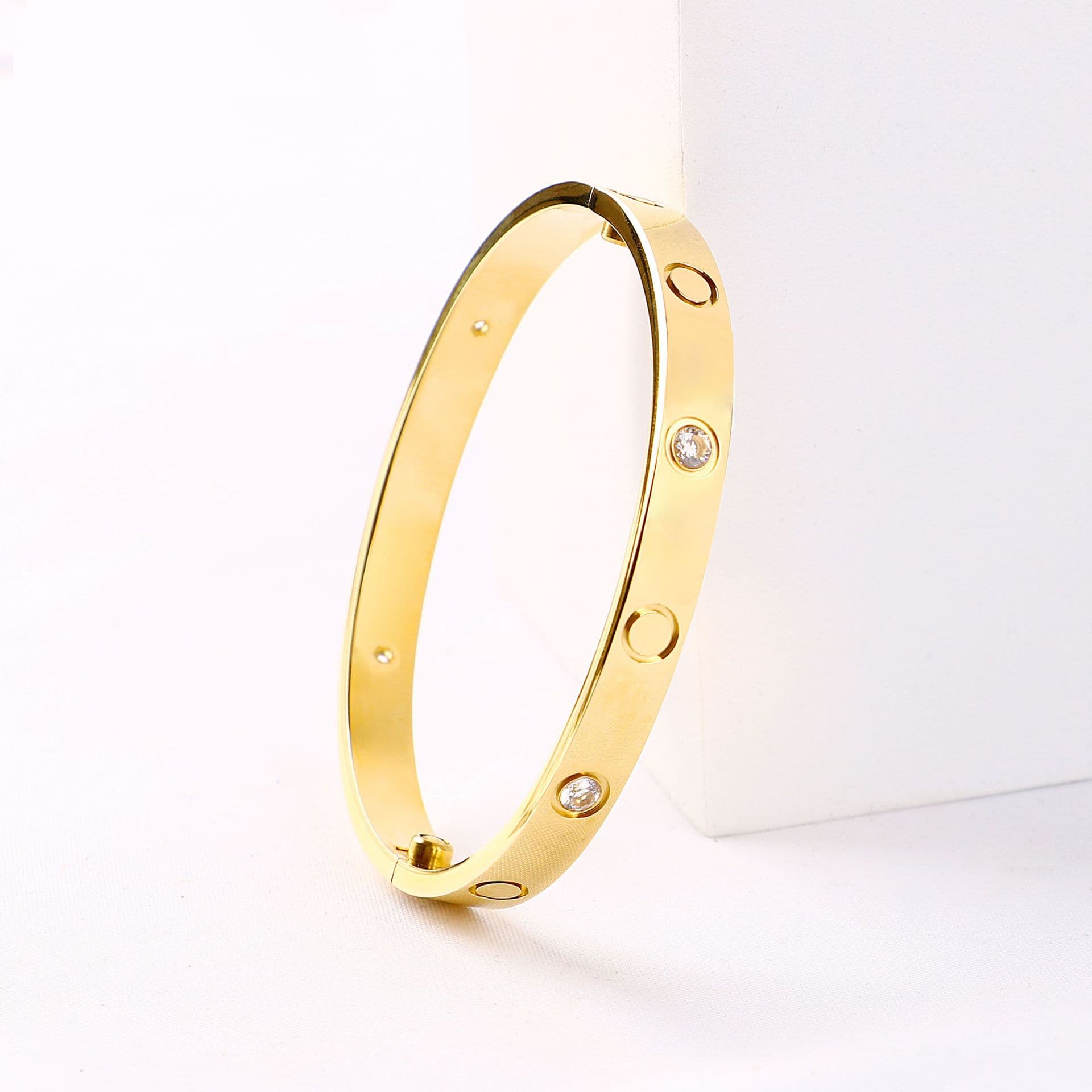 Factory supply card plus bracelet LOVE screwdriver bracelet couple titanium steel rose gold electroplating bracelet cross-border hot sale 9