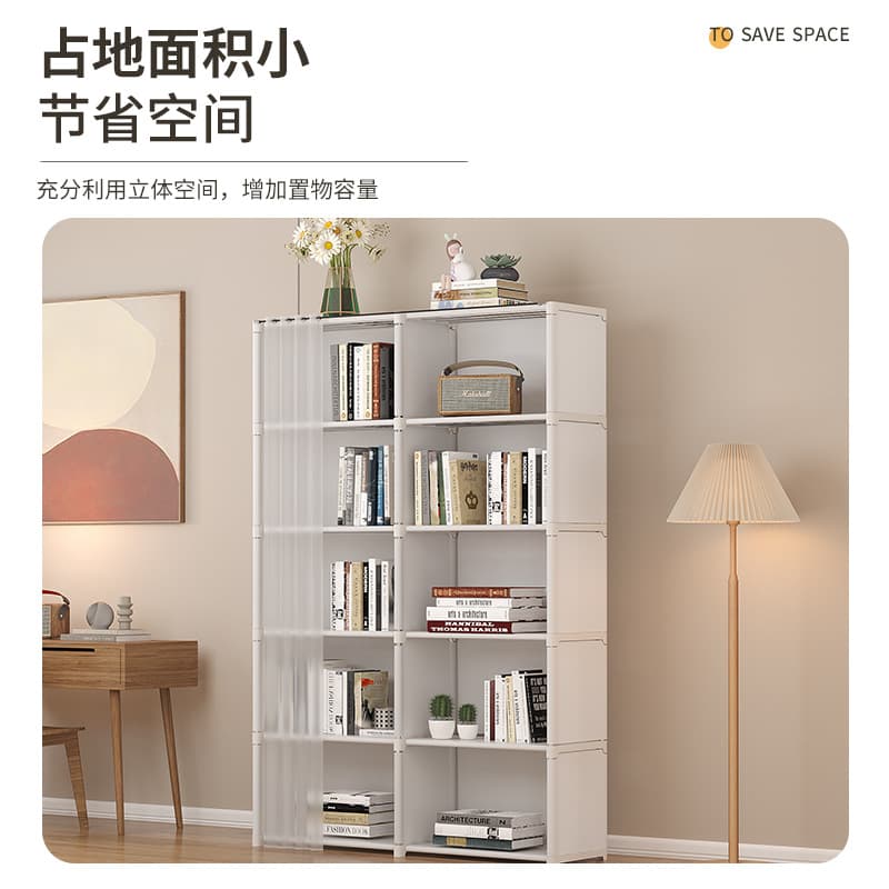 Creative storage rack floor bookcase home simple storage cabinet jewelry display rack bookshelf drop shipping 5