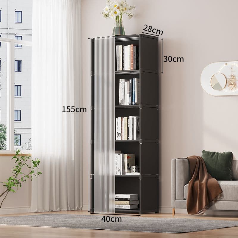 Creative storage rack floor bookcase home simple storage cabinet jewelry display rack bookshelf drop shipping 7