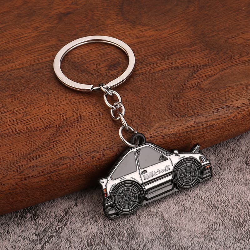 AE86 keychain initial D creative trend pendant Fujiwara Tofu shop peripheral products car vehicle decoration 3