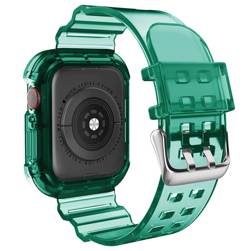 Suitable for Applewatch transparent glacier integrated watch strap case Apple iwatch ultra s8 watch strap 5