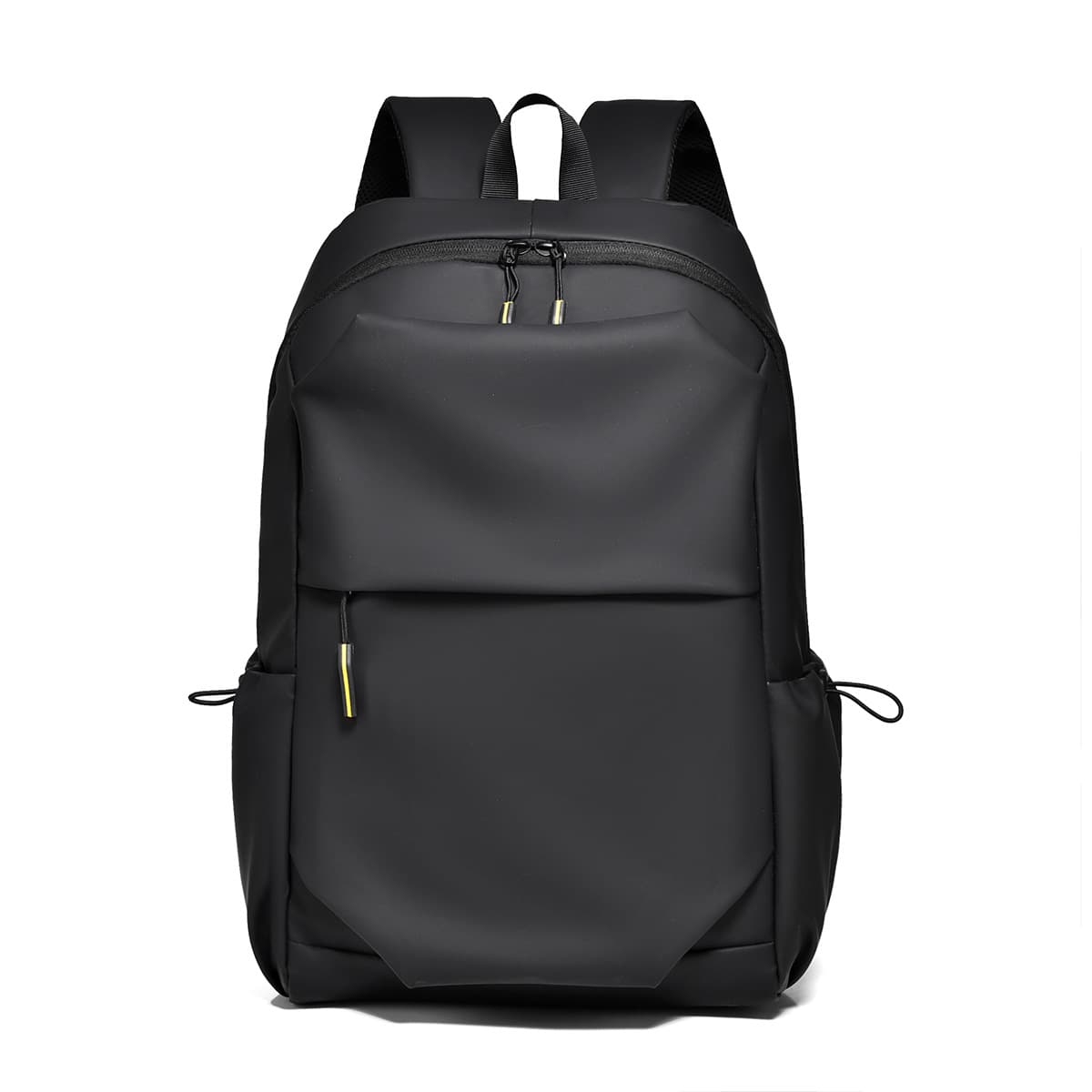 Junior high school student schoolbag men's simple solid color backpack water-repellent backpack large capacity computer bag can be printed with logo 3