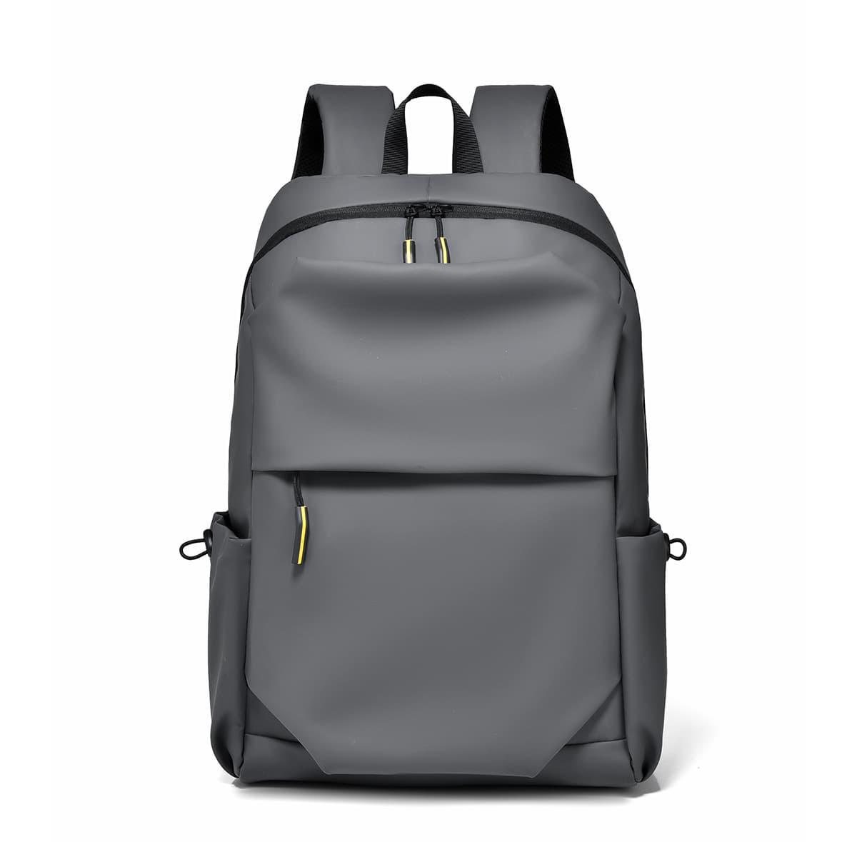 Junior high school student schoolbag men's simple solid color backpack water-repellent backpack large capacity computer bag can be printed with logo 7
