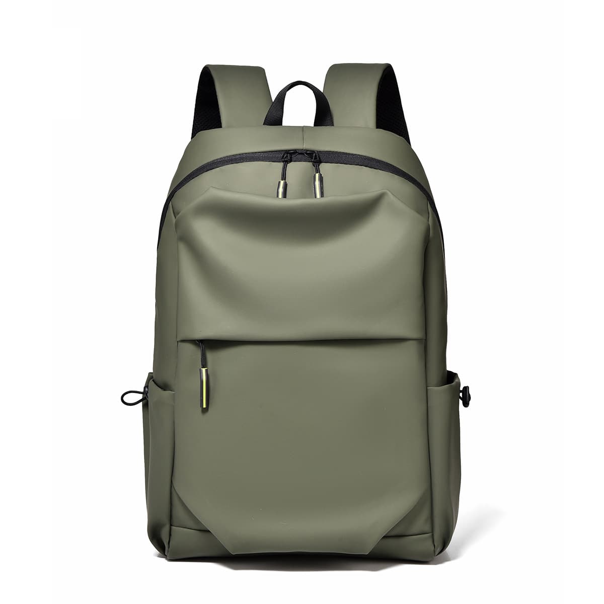 Junior high school student schoolbag men's simple solid color backpack water-repellent backpack large capacity computer bag can be printed with logo 8