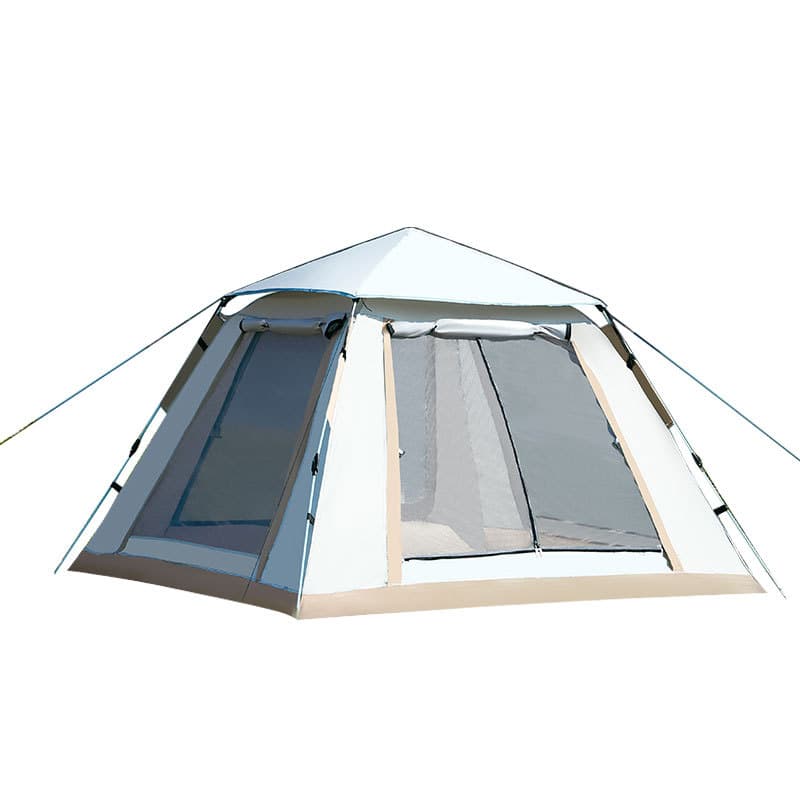 Outdoor fully automatic camping four-sided tent, no-setup, quick-open portable tent, sun protection camping beach tent wholesale 6