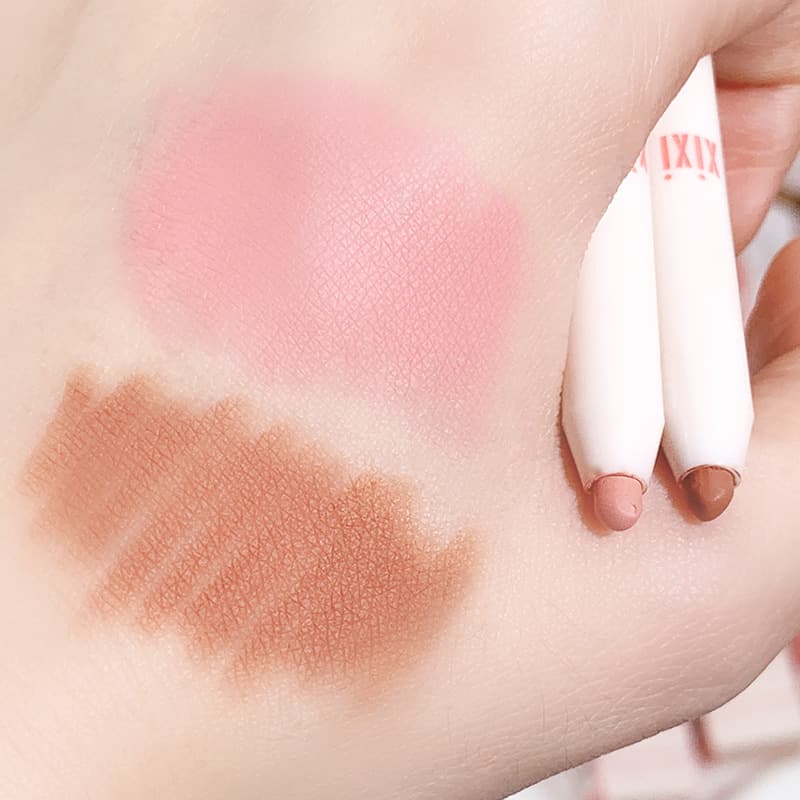 xixi Sweet Pear Swirl Lip Liner Soft Mist Matte Nude Lipstick Pen One-stroke Outline Lip Shape Beauty Pen with Sharpener 4