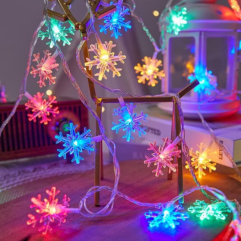 Star lights LED small colorful lights string lights solar outdoor camping atmosphere lights Christmas stall decoration light strings 10