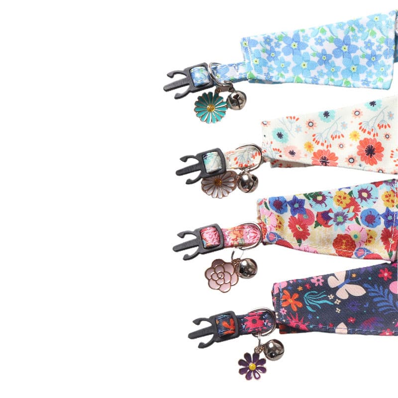 Aminger Pet Products New Pet Products Flower Accessories Collar Cat Collar Bell Cat Belt 3