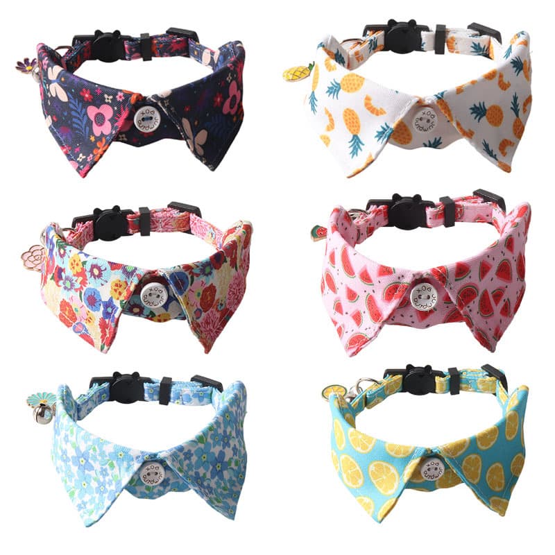 Aminger Pet Products New Pet Products Flower Accessories Collar Cat Collar Bell Cat Belt 1