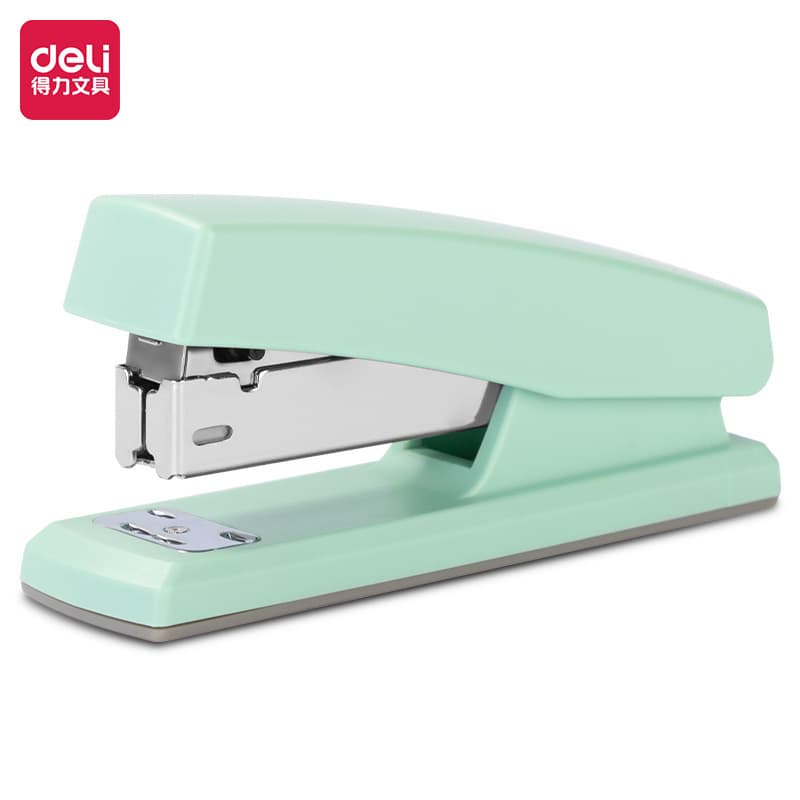 Deli Stationery 0425 student book binding labor-saving No. 12 office stapler can bind 20 pages standard stapler 9