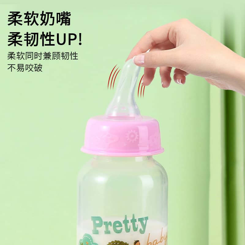 Meiyingtang standard mouth infant silicone pacifier bottle baby large capacity PP bottle mother and baby supplies manufacturer wholesale 4