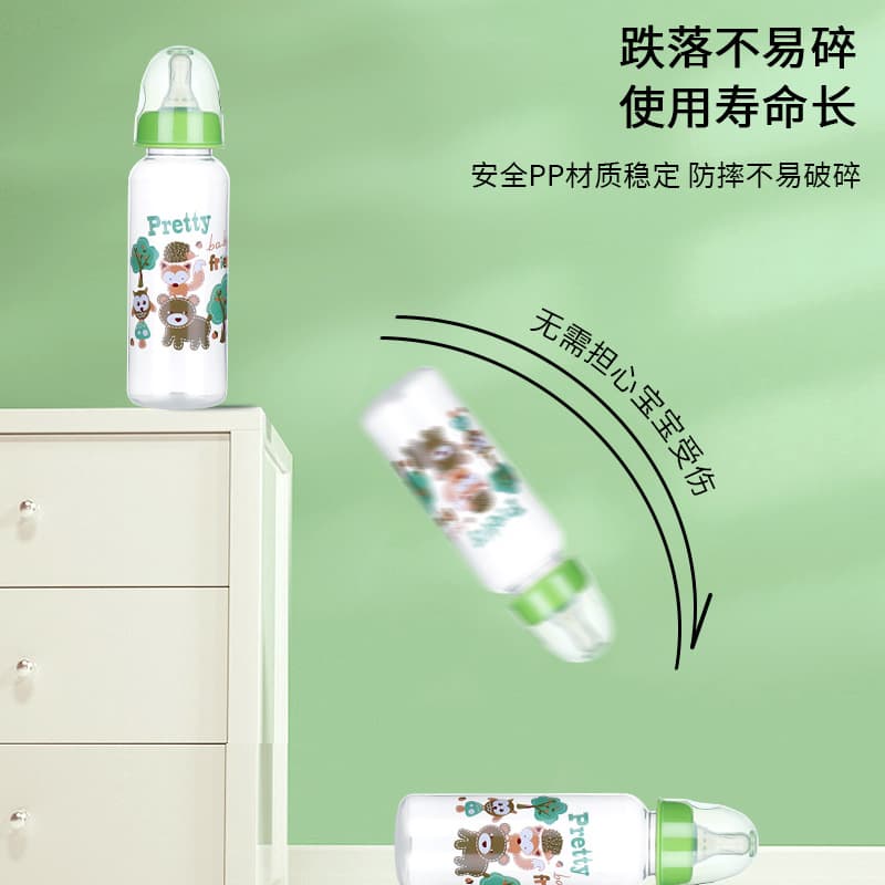 Meiyingtang standard mouth infant silicone pacifier bottle baby large capacity PP bottle mother and baby supplies manufacturer wholesale 5