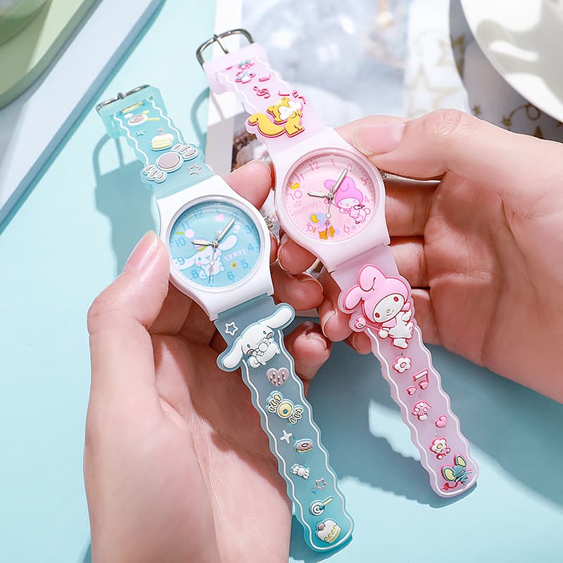 Cartoon children's watch Epoxy Sanrio watch primary school student quartz watch wholesale cross-border e-commerce watch decoration 3