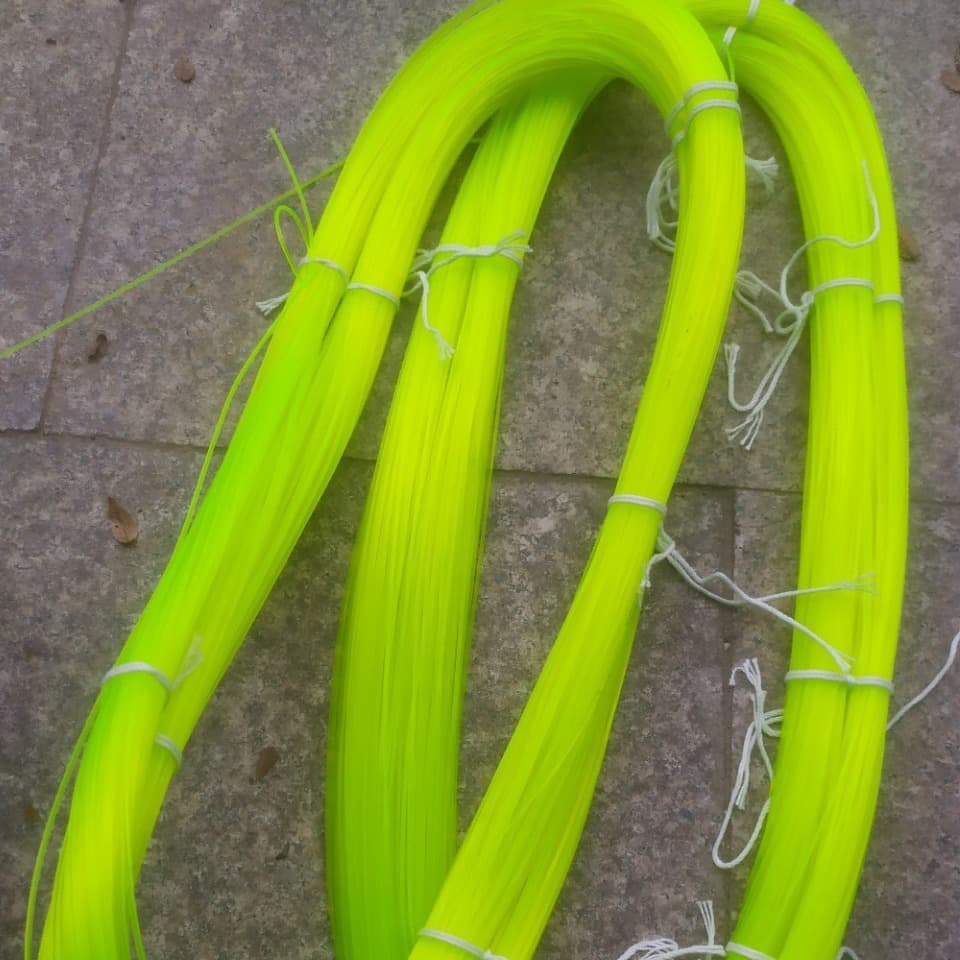 Fluorescent yellow nylon glue solid fishing line can be used to weave craft fishing monofilament line 0.3 to 1.5 mm 4