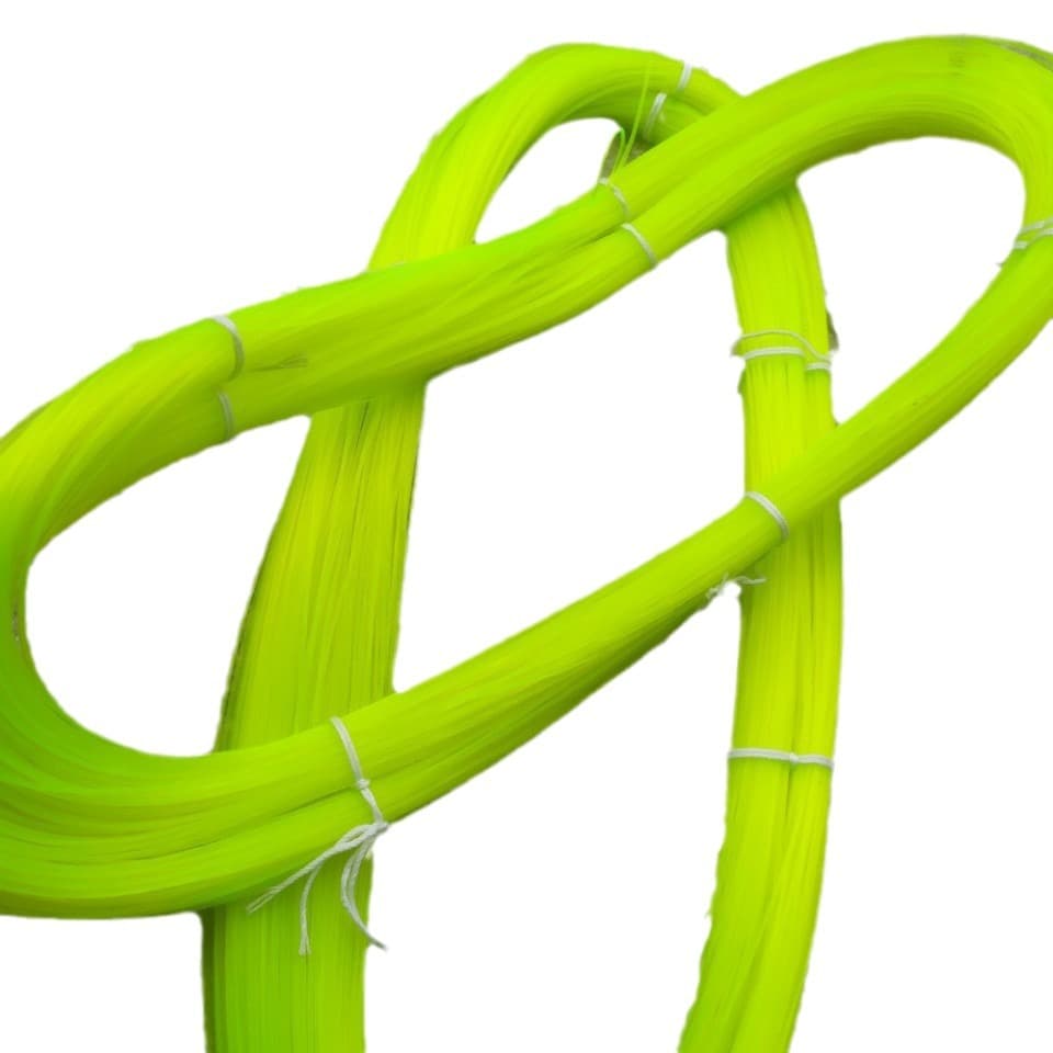 Fluorescent yellow nylon glue solid fishing line can be used to weave craft fishing monofilament line 0.3 to 1.5 mm 6
