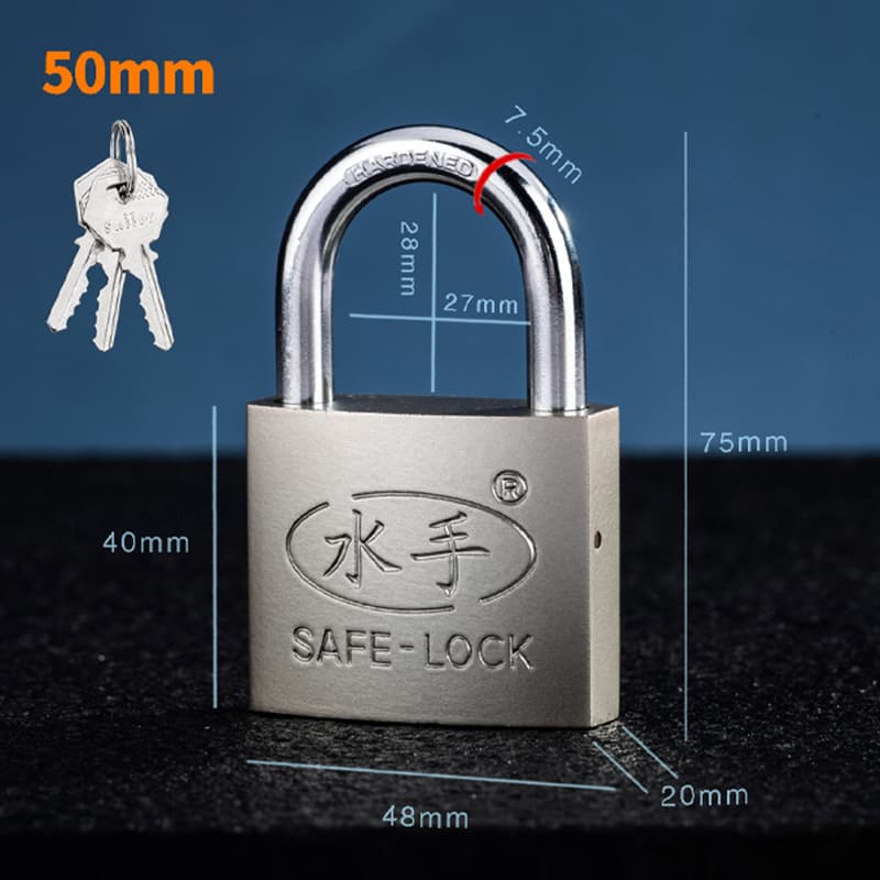 Copper core dormitory padlock wholesale single-open household small lock power meter box lock through-open small lock factory spot 9