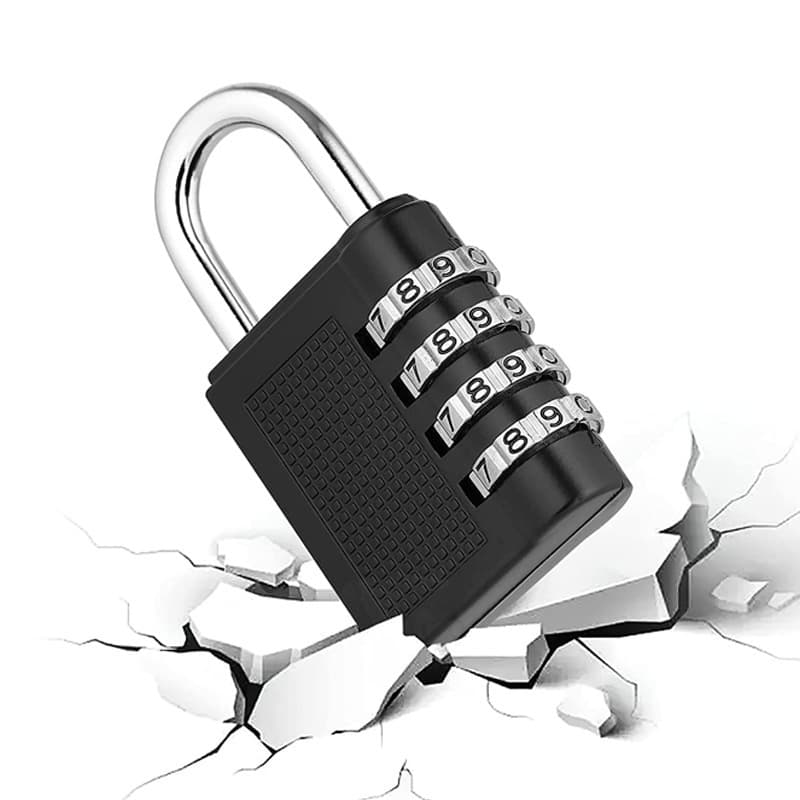 Jiajiang padlock key password padlock cabinet luggage pass-through padlock 4-digit password anti-theft lock gym small lock 6
