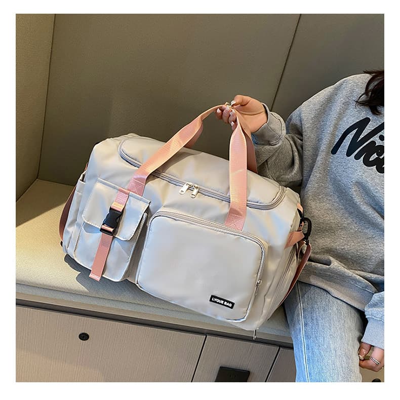 Travel bag large capacity women's sports training fitness bag multifunctional dual-use portable backpack short-distance luggage bag 2