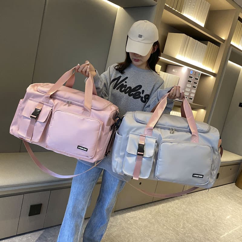 Travel bag large capacity women's sports training fitness bag multifunctional dual-use portable backpack short-distance luggage bag 3