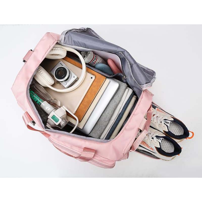 Travel bag large capacity women's sports training fitness bag multifunctional dual-use portable backpack short-distance luggage bag 5